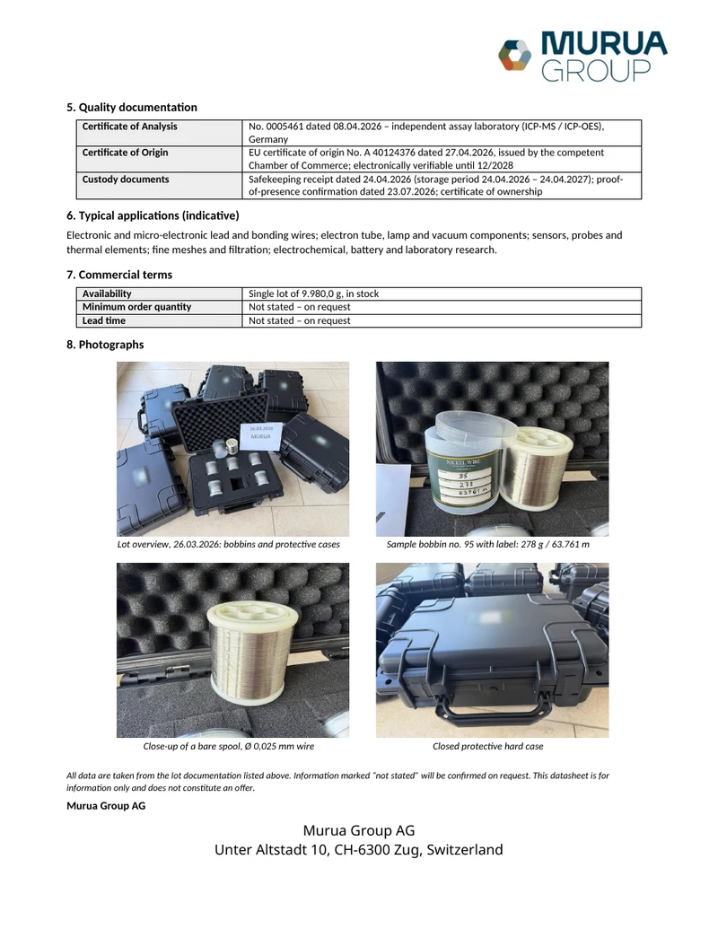 Technical datasheet page 2: documentation references, applications and product photographs